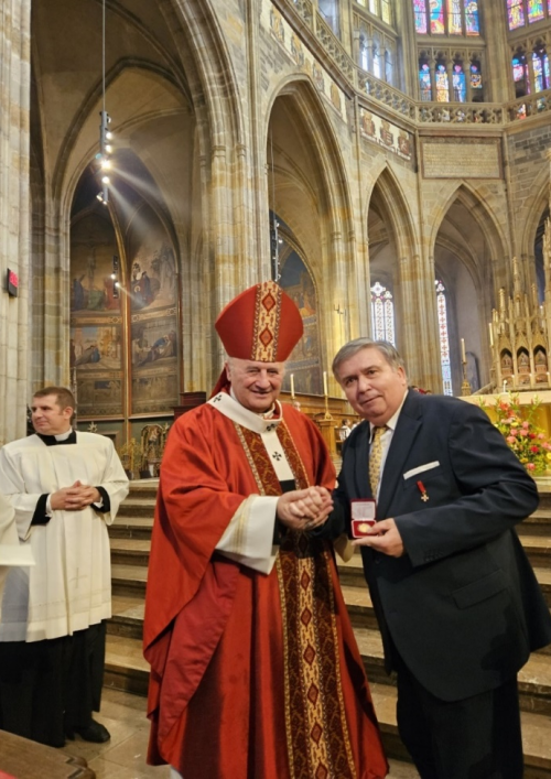 HEAD OF OUR EDITORIAL BOARD PROFESSOR MICHAL TOMÁŠEK RECEIVED  SAINT ADALBERT GOLD MEDAL